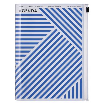 Agenda scolaire Mark's Geometric 2022 2023 A5 Bleu