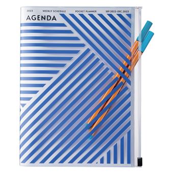 Agenda scolaire Mark's Geometric 2022 2023 A5 Bleu