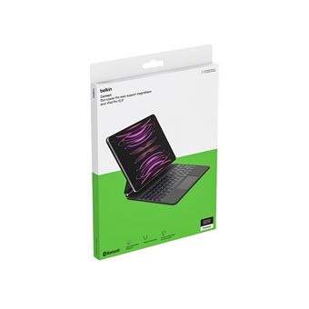 Coque Clavier Bluetooth Avizar Pour IPad Pro 12.9 (M2 2022) - Noir, Support Magnétique