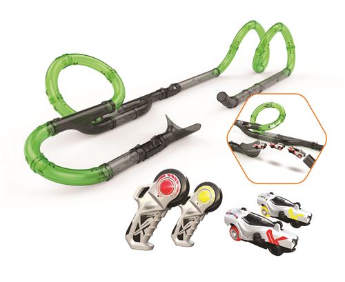 Circuits Modulables Silverlit Exost Loop Infinite Racing Set 27 Tubes + 2 Voitures et 2 télécommandes