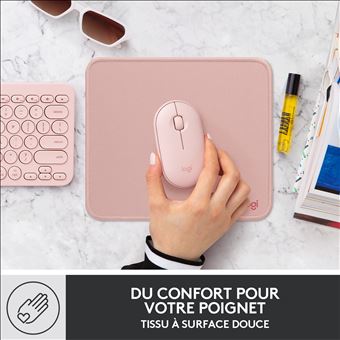 Polyester Tapis de Souris pour Ordinateur & Portable Foncé Rose Couleur