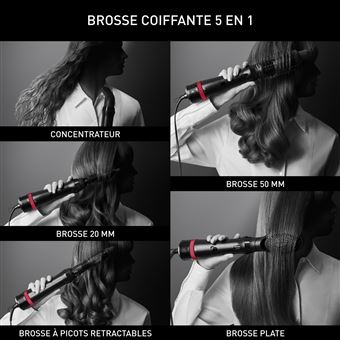 Brosse coiffante Calor x Karl Lagerfeld Express Style CF634LC0 800 W Noir et Rouge