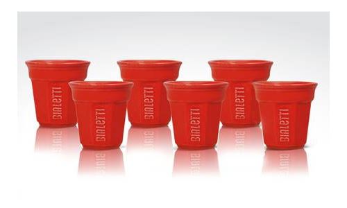 Set de 6 tasses Bialetti Rouge