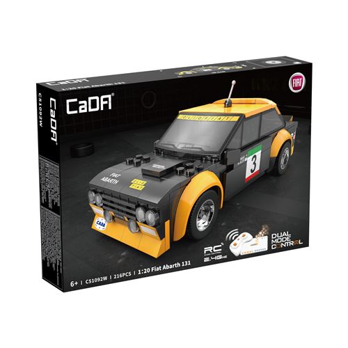 Jeu de brique et bloc Sycomore CaDA Voiture 1:20 Fiat Abarth 131 216 pièces