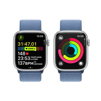 Apple Watch Series 9 (GPS) - 45 mm - montre intelligente