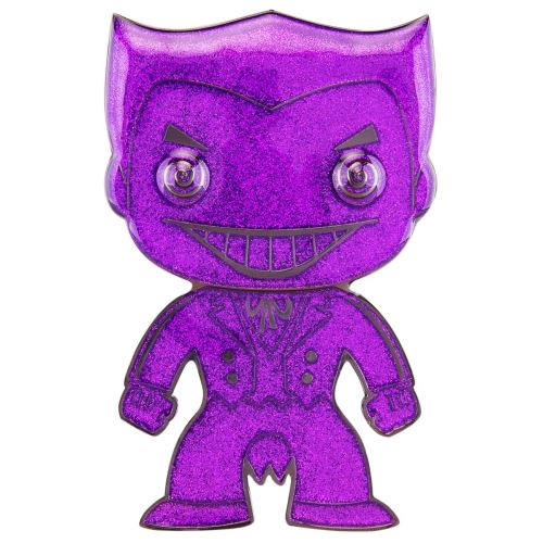 Funko Pop! Pin’s Géant Avec Stand 10 Cm Dc Comics Joker Chase Modèle Aléatoire