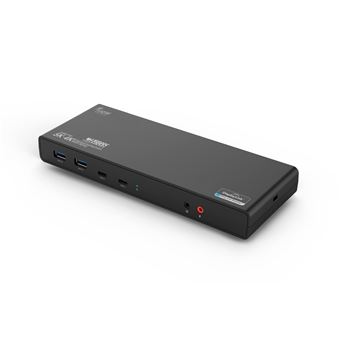 Station d'accueil USB Type C et USB Type A 5K/4K Multi-écra Urban Factory Hubee Pro Noir