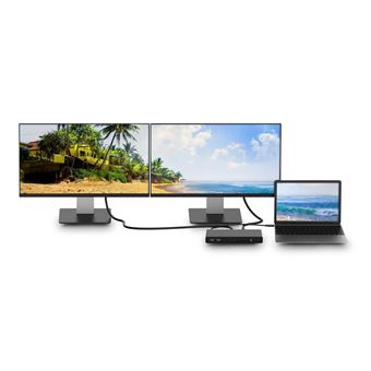 Station d'accueil USB Type C et USB Type A 5K/4K Multi-écra Urban Factory Hubee Pro Noir