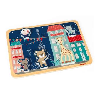 Puzzle en bois Janod Sophie La Girafe 5 pièces