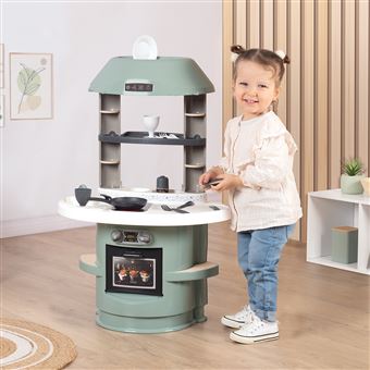 Cuisine enfant Smoby aux couleurs douces et au design épuré