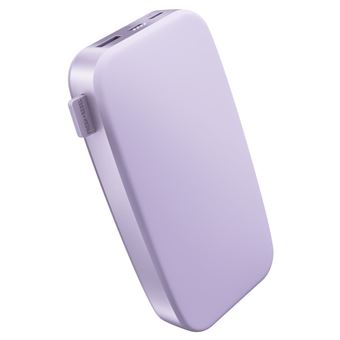 POWERBANK 24000MAH Batterie rechargeable de poche - Dreamy Lilac - 2PB24100DL2.Charge ultra rapide avec 20W Power Delivery.Chargez jusqu''a 50% en 30min. 6 fonctions de securite. Approuvee par les compagnies aeriennes. Charge votre telephone 8 fois.