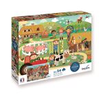 PUZZLE 2x24p FERME ET VILLE