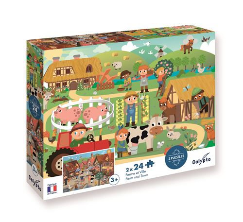 Puzzle SentoSphère Ferme et Ville de 2 à 24 pièces