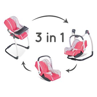 Chaise Haute Smoby Bébé Confort 3 en 1 - Accessoire poupée