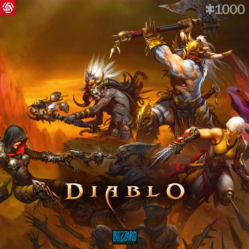 Good Loot Gaming Puzzle Diablo Heroes Battle Puzzles Puzzles De Jeux D'ordinateur pour Adolescents Et Adultes Idées De Loisirs Inspiré d'un Jeu D'ordinateur 1000 Pièces