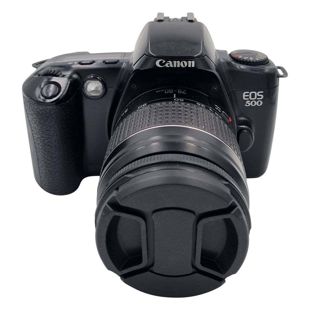 Appareil photo reflex argentique 24x36 Canon EOS 500 + 2880mm f/3.55.6 II Noir Reconditionné