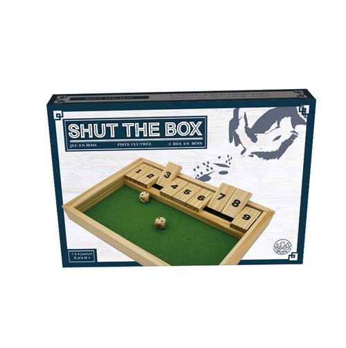 Boite de Jeu classique Piatnik Shut the box Bois