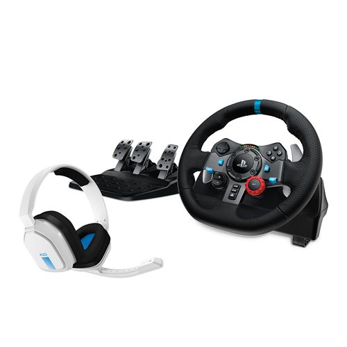 pack-logitech-volant-de-course-et-pedalier-g29-driving-force-pour-ps5-ps4-pc-mac-noir-casque-gaming-astro-a10-v2-gen-1-blanc-991-000486