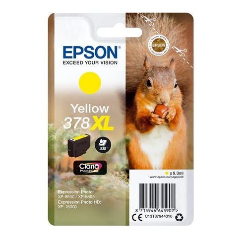 Cartouche d'encre Epson Ecureuil 378 Jaune XL