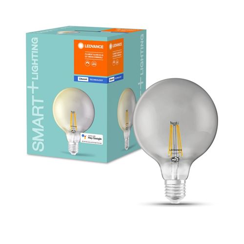 Ampoule connectée Ledvance Smart avec Filament Globe Dimmable 48 6 W Blanc