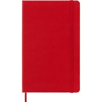 Agenda scolaire Moleskine 2022 2023 Semainier grand format Rigide Rouge