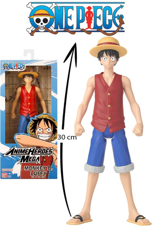 Figurine One Piece BANDAI Anime Heroes Mega 38331 Luffy 30 cm - vue 3