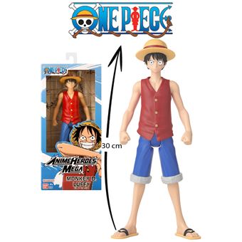 Figurine Bandai Anime Heroes Mega One Piece Monkey D. Luffy 30 cm - 1