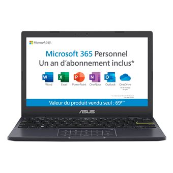 PC Ultra-Portable Asus E210MA-GJ106TS 11.6" Intel Celeron 4 Go RAM 64 Go eMMC Noir étoile - 1
