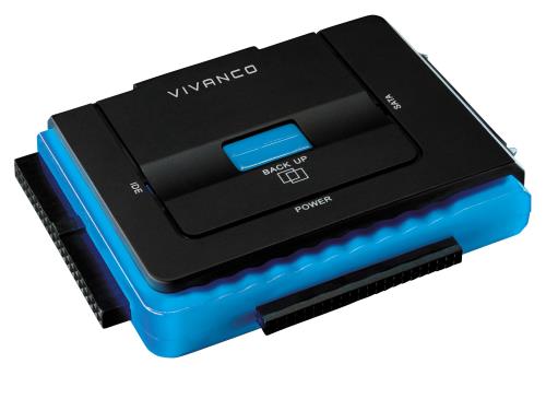Adaptateur USB 2.0 Vivanco pour disque dur SATA interne 2.5/3.5 Noir et  Bleu - Fnac.ch - Accessoires disque dur