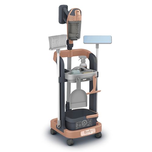 Ménage nettoyage Smoby Rowenta Chariot ménage avec aspirateur balai