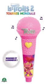 Microphone Trolls Tournée Mondiale Musical et lumineux Modèle aléatoire