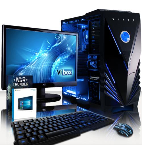 110€ sur Vibox I-24 PC Gamer - 22 Écran Pack - Quad Core AMD