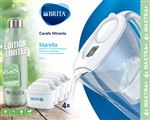 Carafe filtrante Brita 1049418 Marella 4 mois Maxtra+ avec Bouteille isotherme Blanc