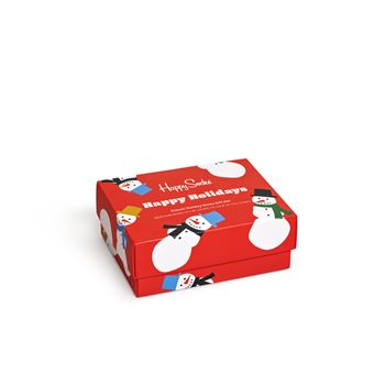 Set de 2 Paires de Chaussettes hautes et mi-bas Happy Socks Snowman Taille 41-46