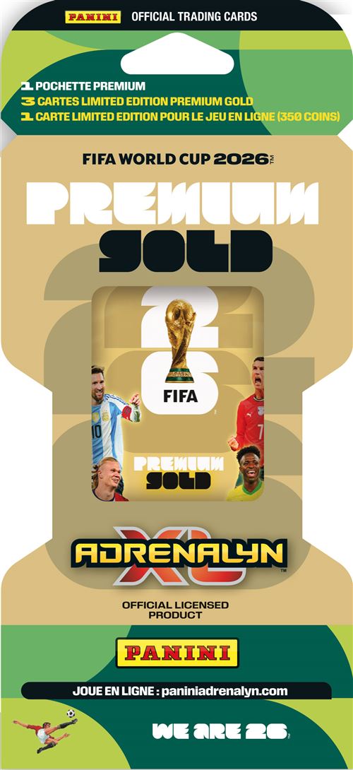 Carte à collectionner Panini Coupe du Monde de la Fifa 26™ TCG Blister Premium Or