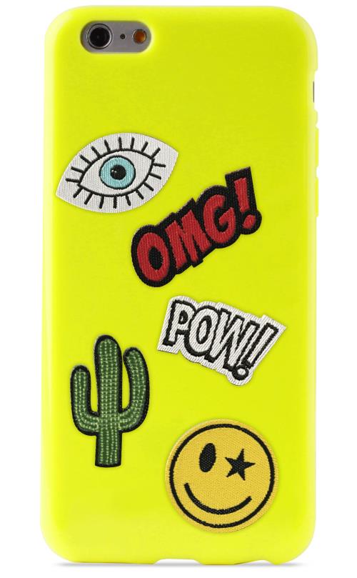 PURO COVER PATCH MANIA IPHONE 6/6S  LIME GREEN