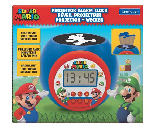Réveil projecteur Lexibook Super Mario Fonction minuteur