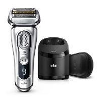 Braun Series 9 9390cc Rasoir Électrique Barbe Homme, Station Clean&Charge, Argent