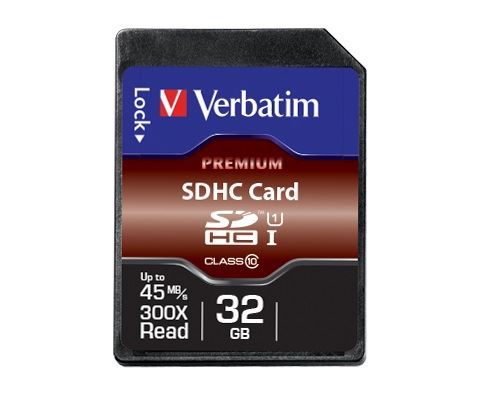 Carte mémoire SDHC Verbatim 32 Go Class 10