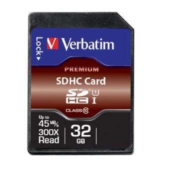 Carte mémoire Verbatim SDHC 32 Go Classe 10