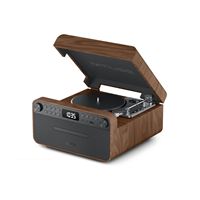 Muse MT-118 AT - Mikro-CD-System mit Plattenspieler - Braun-Grau