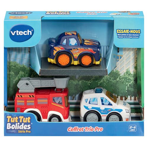 Jeu électronique Vtech Tut Tut Bolides Véhicules Série Pro Coffret Trio