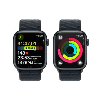 Apple Watch Series 9 (GPS) - 45 mm - montre intelligente