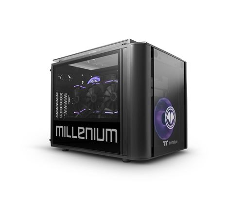 PC Gaming Millenium MM2 Mini Maokai AMD Ryzen 9 32 Go RAM 500 Go SSD + 2 To SATA Noir