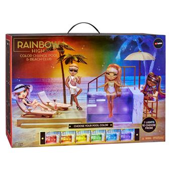 Poupée Rainbow High Color Change piscine et club de plage