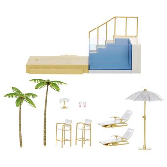 Poupée Rainbow High Color Change piscine et club de plage