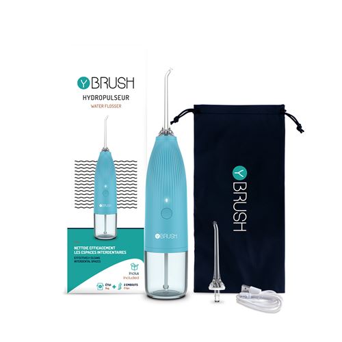 Hydropulseur Sans Fil Y-Brush Y1ELCWATFLOBL100ML Bleu