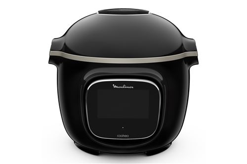 Multicuiseur Moulinex Cookeo Touch WiFi 6L Ecran Tactile, Recettes Illimitées, 13 Modes De Cuisson + Accessoire Extra Crisp - Noir Yy5479