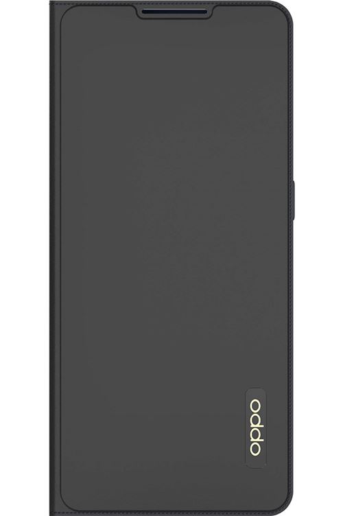Coque folio Flip pour Oppo Reno 6 Noir