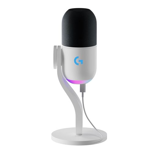Logitech Blanc G Yeti Gx Gaming Rvb Dynamique Avec Lightsync Pour Pc/Mac - Image 2